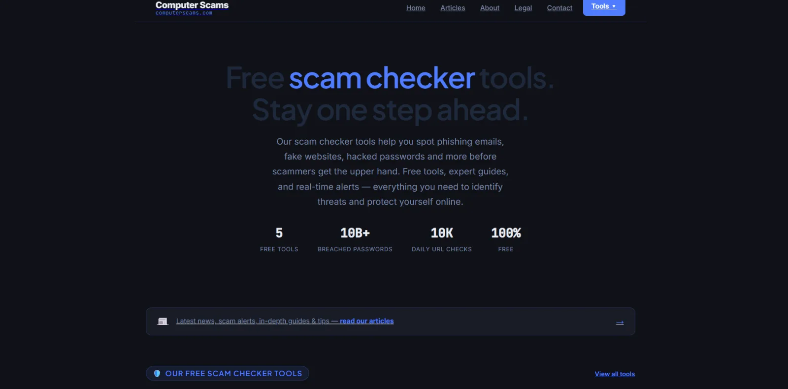Computer Scams screenshot 1