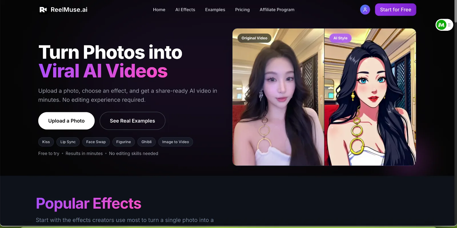 Reelmuse screenshot 1