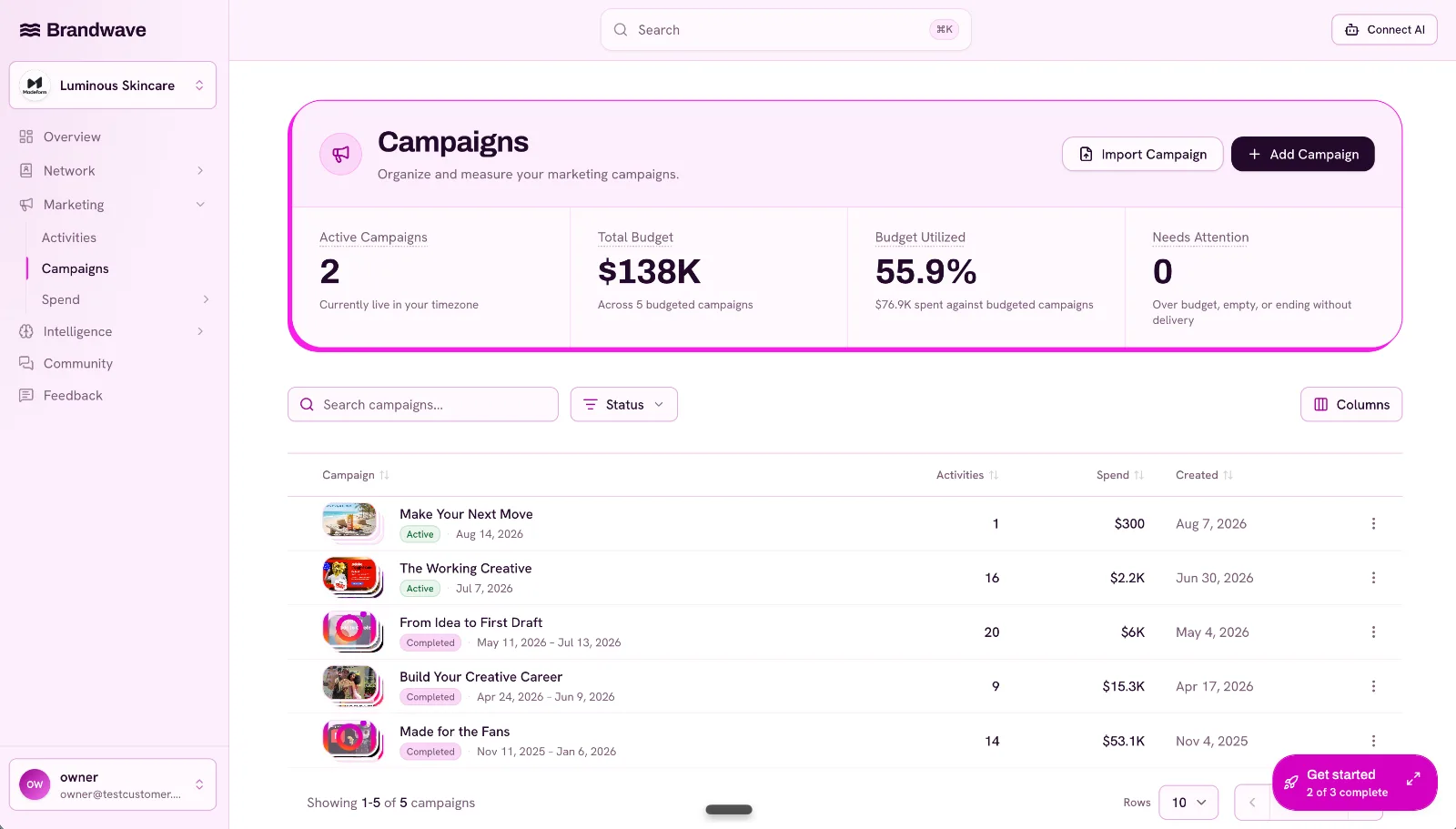 Brandwave screenshot 2
