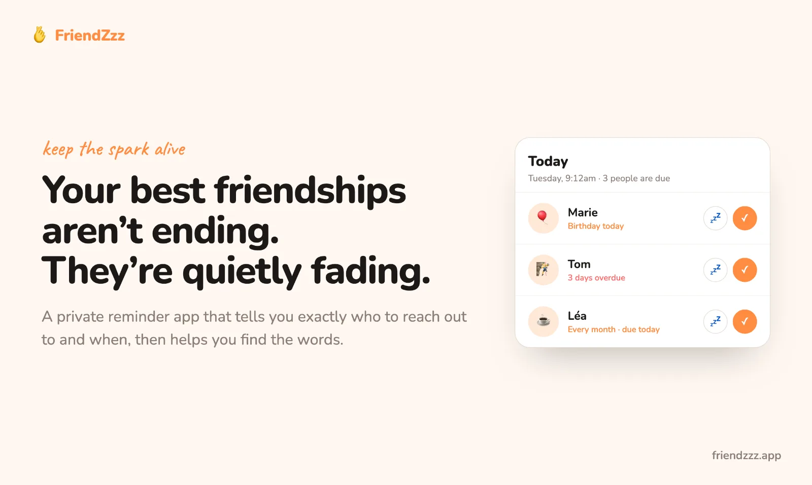 Friendzzz screenshot 1