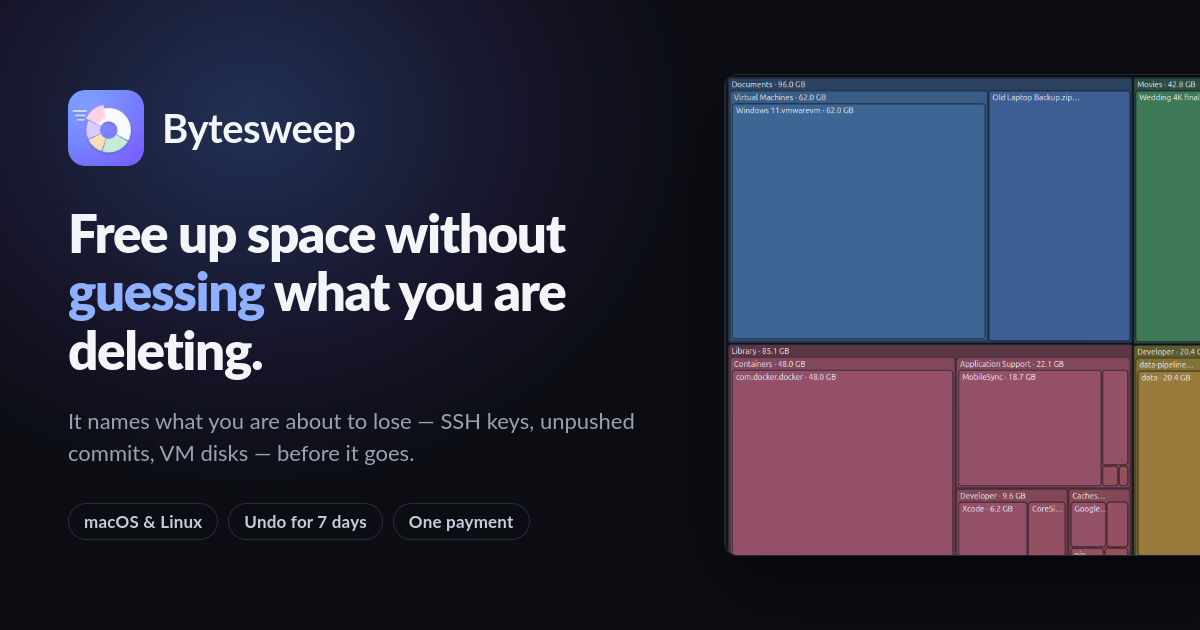 Bytesweep screenshot 1
