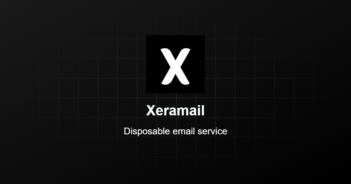 Xeramail Temp Mail screenshot 1