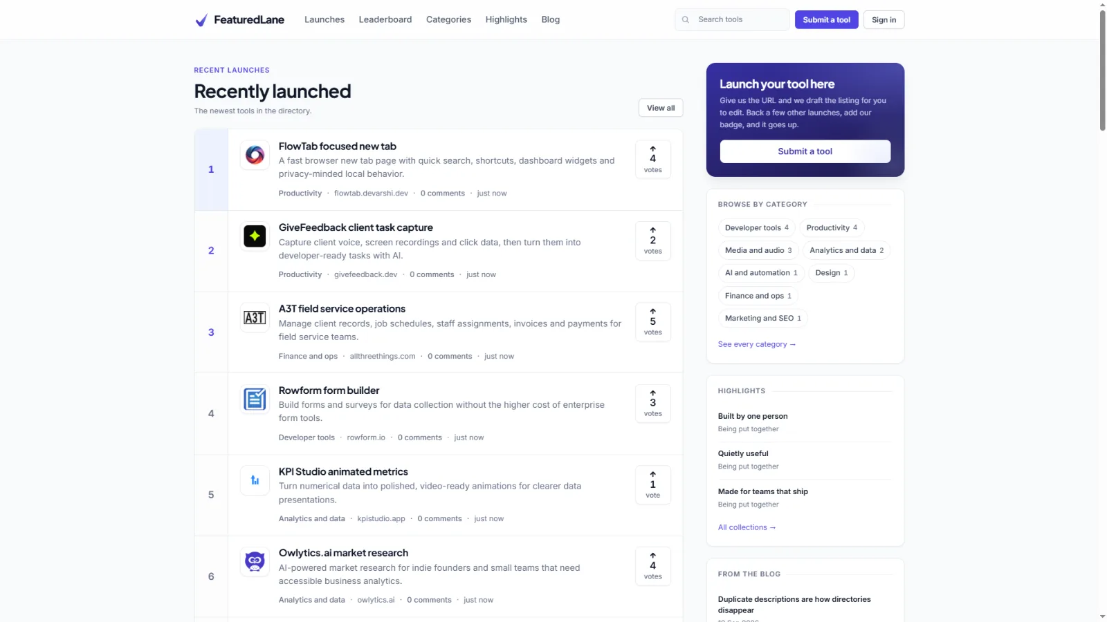 Featuredlane screenshot 2