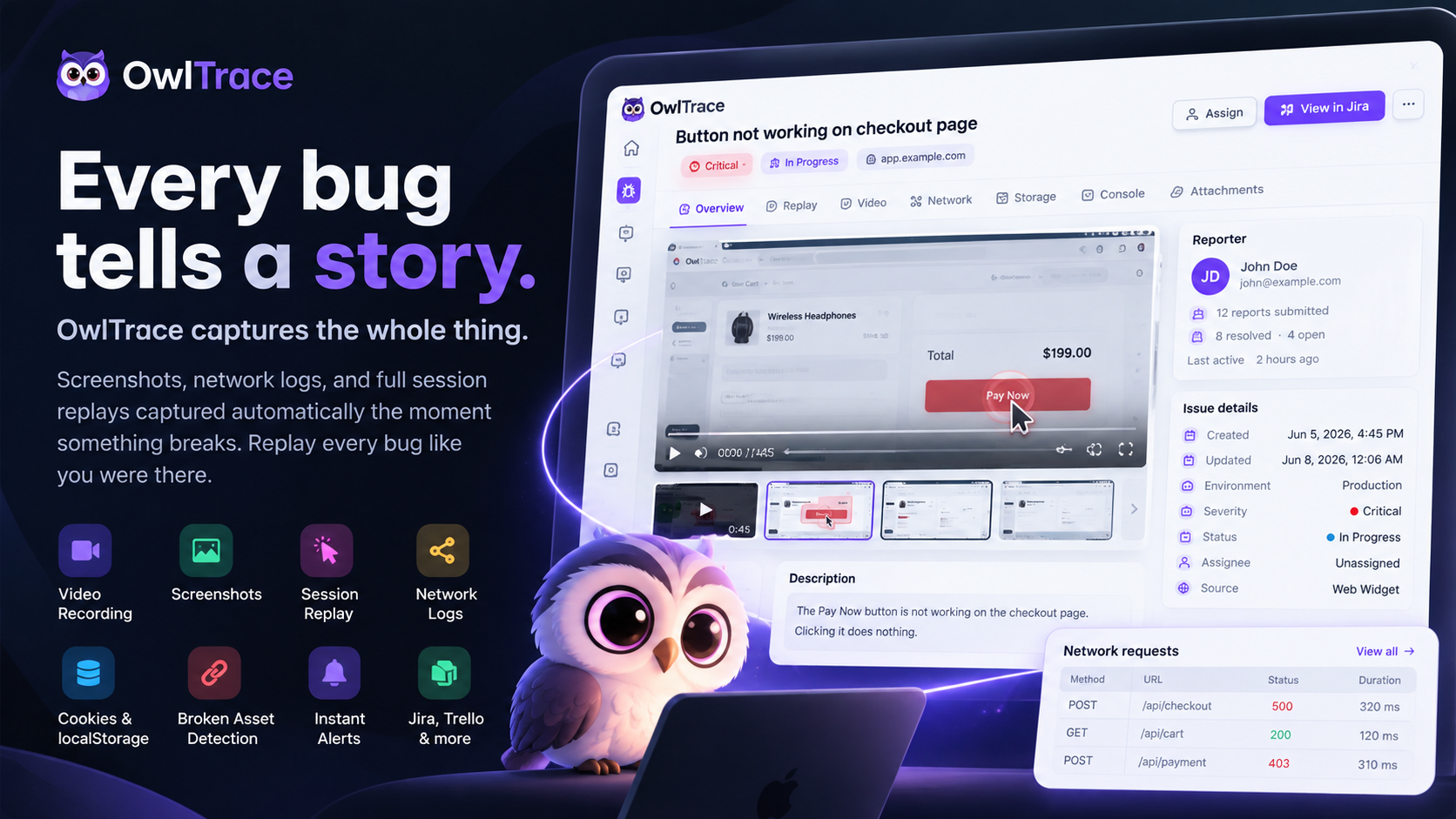 Owltrace screenshot 1