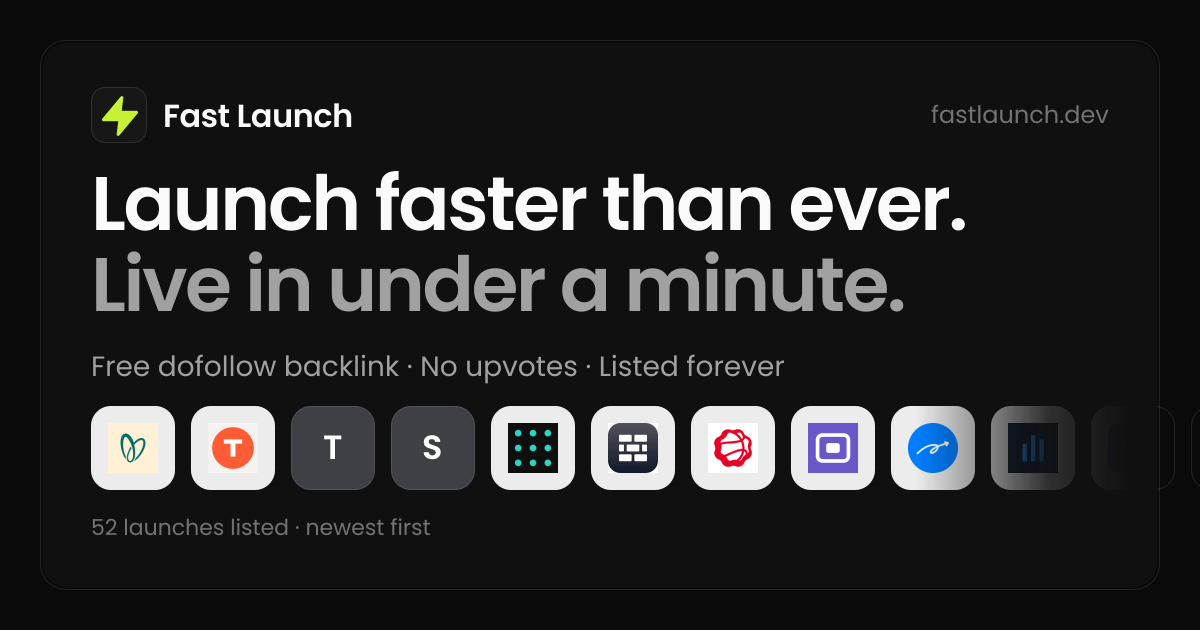 Fastlaunch screenshot 1