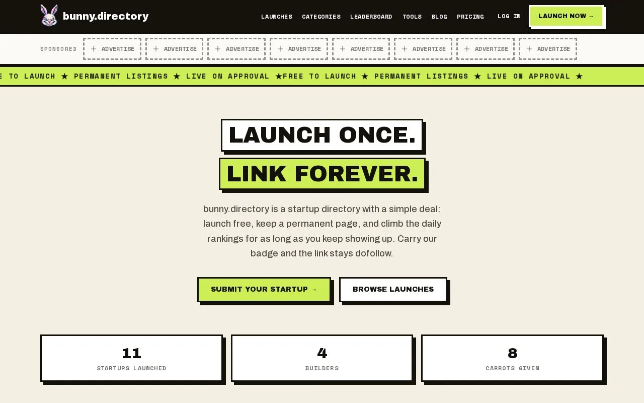 bunny.directory screenshot 1