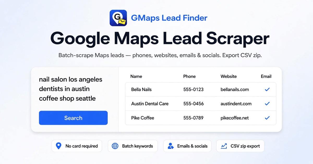 Google Maps Scraper screenshot 1