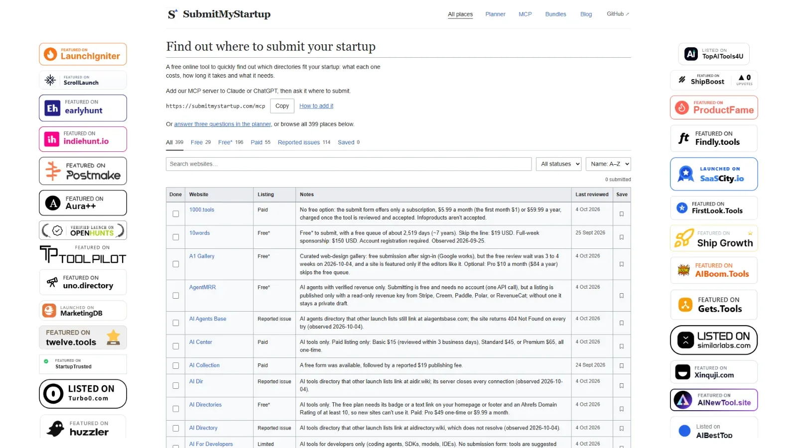 SubmitMyStartup screenshot 1