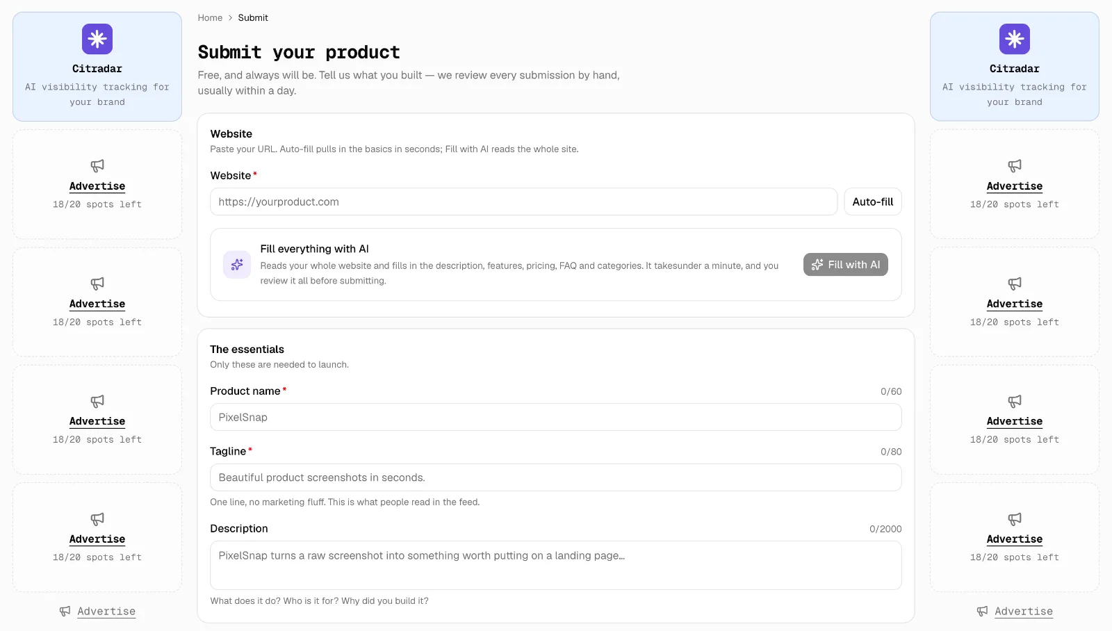 Indielaunch screenshot 2