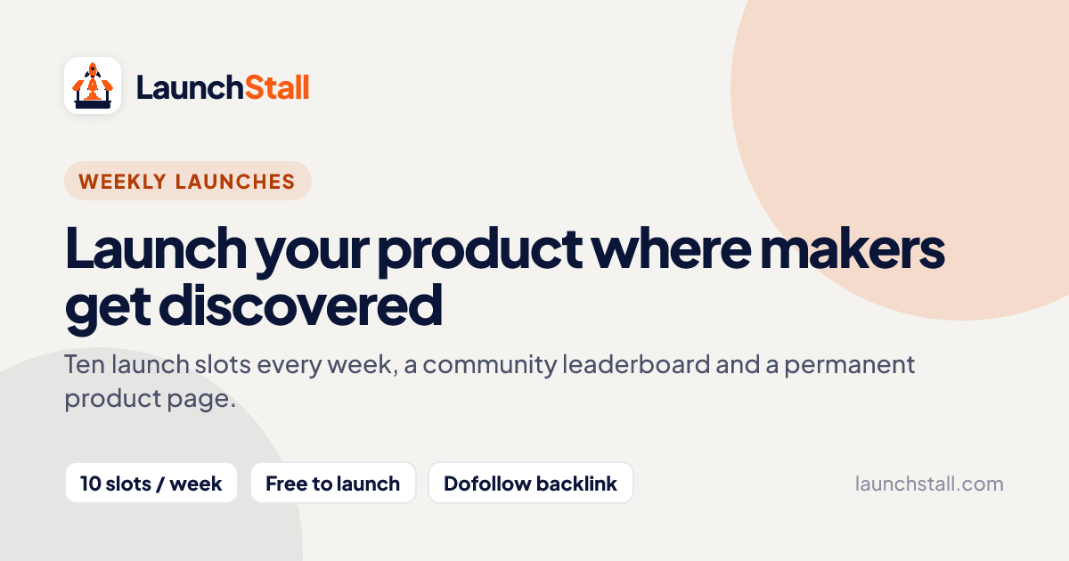 Launchstall screenshot 1