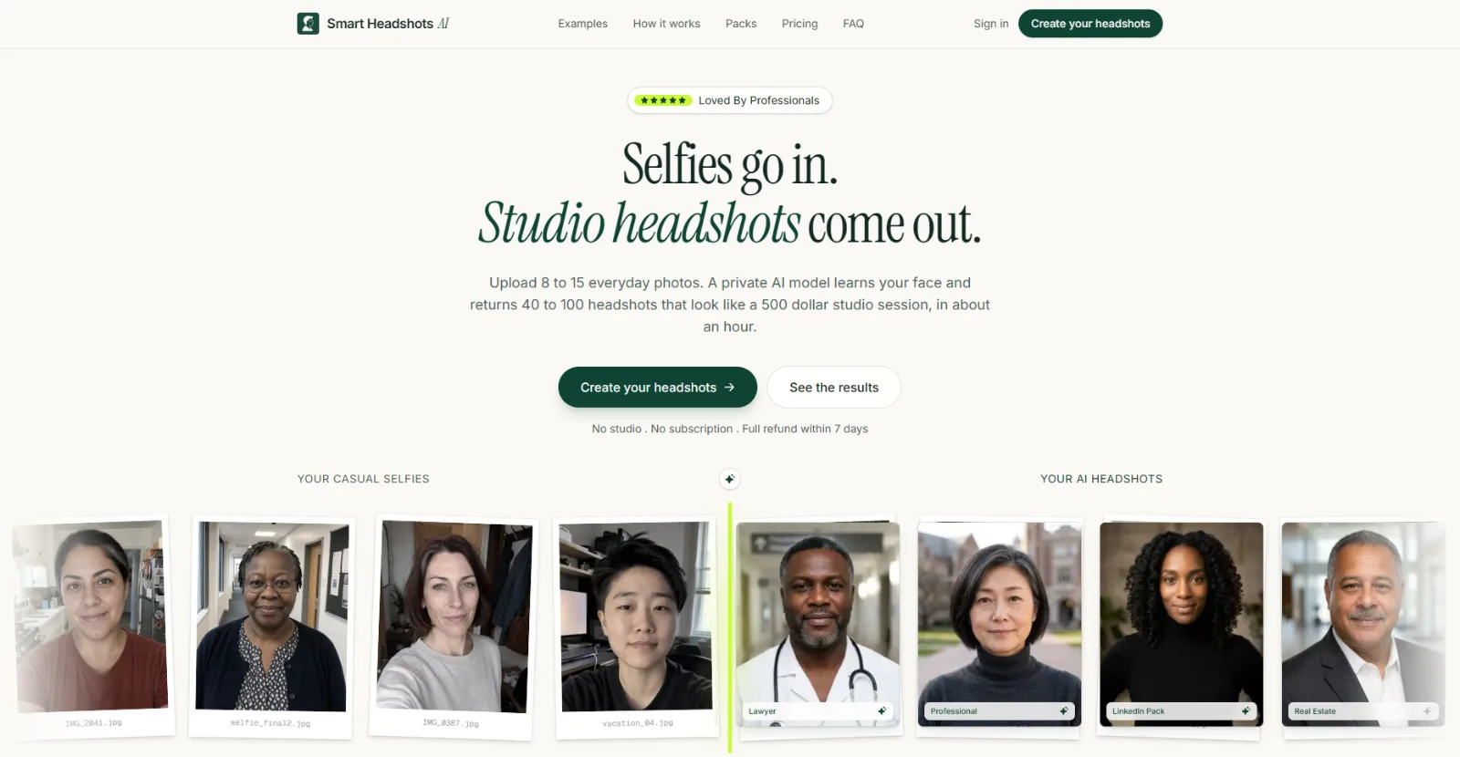 Smart Headshots AI screenshot 1