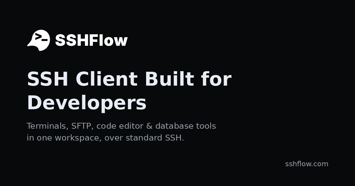 Sshflow screenshot 1