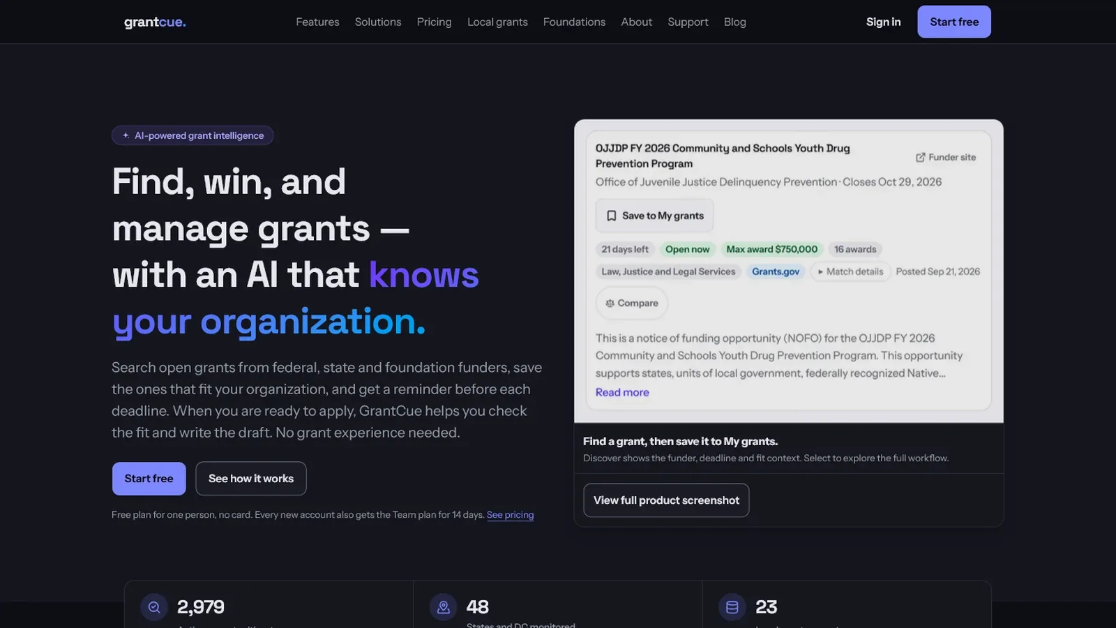 GrantCue screenshot 4