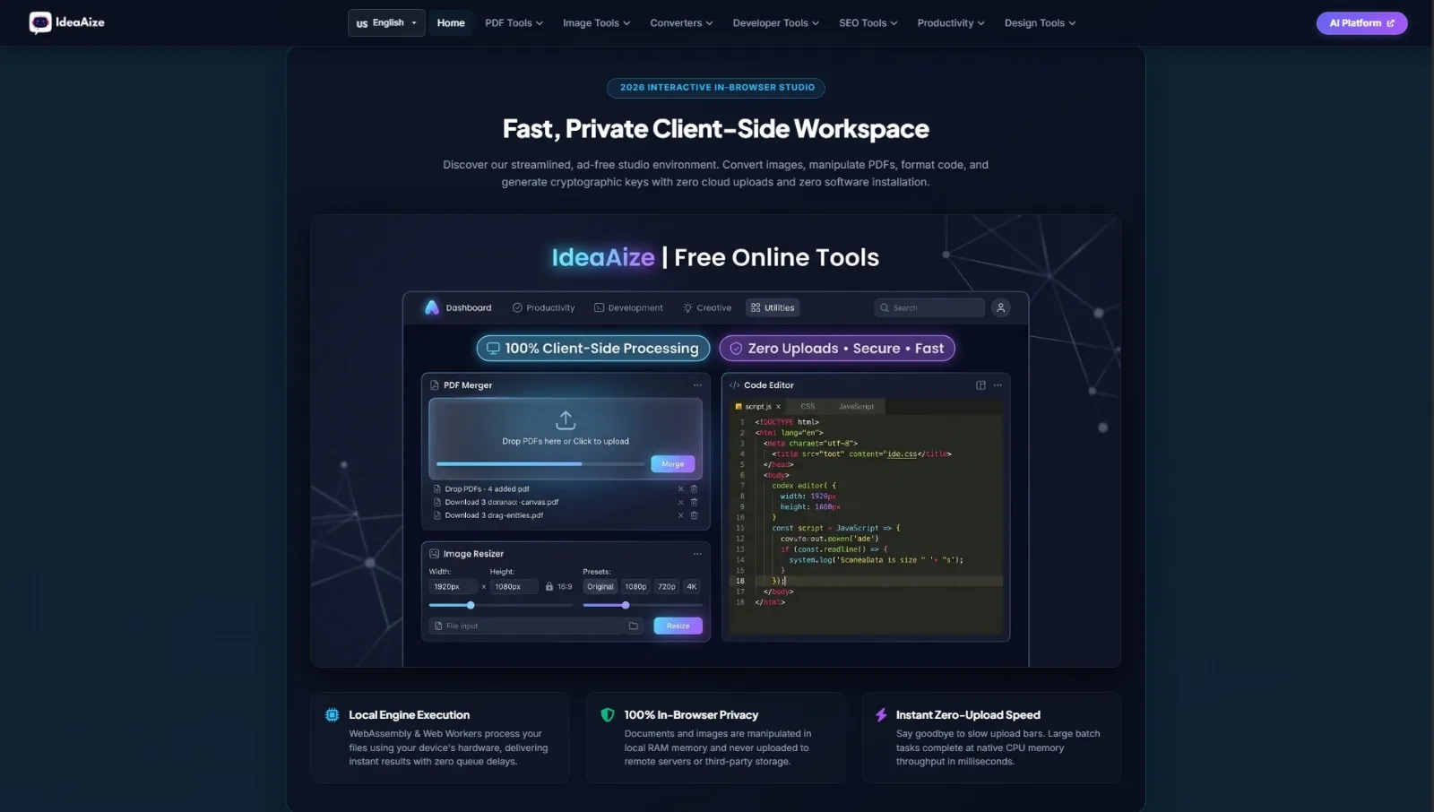 IdeaAize Free Online Tools screenshot 3